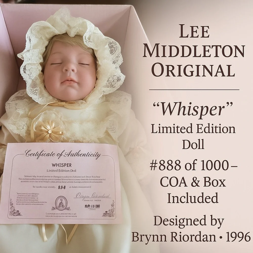 Lee Middleton Original “Whisper” Doll – Limited Edition Vinyl Baby – COA Inc - Picture 1 of 6